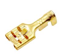 50 terminales de relé automotriz hembra de alta corriente DJ621-E9.5C 9,5 mm 3/8 "de espesor 0,5 mm for 2-2,5 mm2(9.5mm Brass 50pcs)