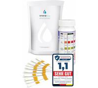 50 Tiras reactivas 3en1 para piscina y jacuzzi - test de pH, alcalinidad y oxígeno activo, tiras para spa, acuario y agua potable con escala de color