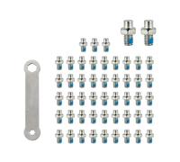 50 tornillos antideslizantes para pedal de bicicleta de 4 mm, pernos hexagonales de repuesto, accesorios de carretera, picos de pedal de bicicleta