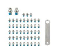 50 tornillos antideslizantes para pedal de bicicleta de 4 mm, pernos hexagonales de repuesto, accesorios de carretera, picos de pedal de bicicleta