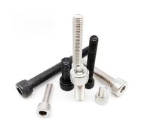 50 tornillos de cabeza hexagonal con casquillo, acero clase 12.9, color negro, DIN912, medidas M1.4, .6, M2, .5, M3, M4 y M5(5mm,M1.4)