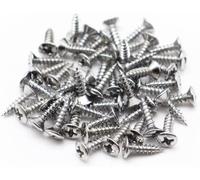 50 tornillos de cobre rojo de 3 mm duraderos para guitarra, protectores de púas, tornillos de montaje de placa de arañazos, tornillos de reparación de guitarra para Fender Guitarras Tele Gibson