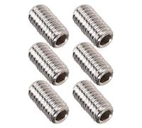 50 Tornillos de Fijación, M2 O M2.5 O M3, Tornillos de Cabeza Hueca Hexagonal, Tornillos de Cabeza de Acero Inoxidable, Tornillo Sin Cabeza Hexagonal Interno, Juego Surtido de Tornillos(M3x6)