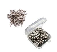 50 tornillos de golpeador de guitarra eléctrica y bajo, montaje de placa de arañazos, protectores de púas de metal, tornillos de golpeador de guitarra eléctrica y bajo