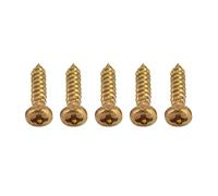50 Tornillos de Montaje Cromados, Tornillos de Repuesto Duraderos para Clavijeros de Guitarra, Afinadores, Accesorios para Instrumentos Musicales (Oro)