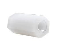 50 tornillos espaciadores hexagonales de nailon de doble paso, M2, M2.5, M3, M4, M5 y M6, de plástico y nailon negro o blanco, for placa base fija.(White,6mm -50PCS,M3)