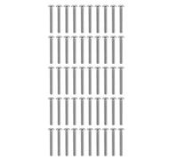 50 tornillos hexagonales galvanizados M4 con cabeza redonda, de alta resistencia y resistentes a la corrosión, versátiles para instrumentos electrónicos e instrumentos de precisión (2802-0004-0030)