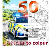 50 Transport Vehicles to Colour: A Colouring Book of Vehicles with Scenic Backdrops for Kids and Adults (Colour Streak all action colouring books for kids of all ages and grown ups too)
