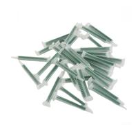 50 tubos de boquilla de mezcla estática de plástico F616 para resina de pegamento AB con 16 secciones, compatibles con máquinas mezcladoras de líquidos de dos componentes que utilizan cartuchos de 50