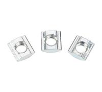 50 tuercas correderas estándar en T de acero al carbono para accesorios de perfiles de aluminio serie 20 M6 x 10 x 5 europeos 20 estándar