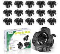 50 tuercas de impacto m5 x 8 mm, tuerca de impacto Bolatus de acero al carbono, tuercas de impacto con 5 puntas de impacto para madera, muebles, paredes de escalada, bricolaje