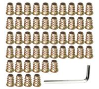 50 Tuercas Para Muebles Y 1 Llave Hexagonal, Accesorios Para Muebles, Sujetadores De Tuercas, Accesorios Para Muebles De Madera, Inserciones De Rosca Para Muebles