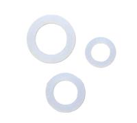 50 Uds 1/2 "3/4" 1 "rosca hembra calentador de agua tubería de agua junta de silicona 60 filtro de malla grifo arandela suave cabezal de ducha junta tórica a prueba de fugas(1 Inch Seal Ring 50pcs)