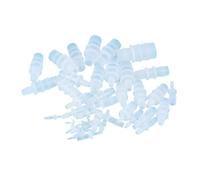 50 Uds 1,6-25mm tubo de silicona de plástico conector de tubería recta tamaño pequeño Pagoda Barb acoplamiento reductor recto pecera PP insertar manguera(5.6mmx7.9mm)