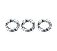 50 Uds./100 Uds., Anillos divididos de Pesca, Aparejos de Pesca de Acero Inoxidable, Cebo, Conectores, Anillo, Doble círculo, Anillo Dividido para Llavero de Pesca(9#-50 pcs)