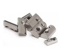 50 Uds 100 Uds tuerca de resorte de elasticidad de bola media redonda for perfil de extrusión de aluminio 2020 3030 4040 4545 CNC M3 M4 M5 M6 M8 DShanLa(45S M8x50Pcs)