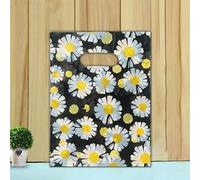 50 Uds., 15x2 0cm/20x30cm, bolsa pequeña para joyas, bolsa de plástico con patrón bonito, bolsas de regalo con asa, bolsas de regalo para dulces, galletas, recuerdo de fiesta, Bag-F1-20x30cm