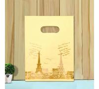 50 Uds., 15x2 0cm/20x30cm, bolsa pequeña para joyas, bolsa de plástico con patrón bonito, bolsas de regalo con asa, bolsas de regalo para dulces, galletas, recuerdo de fiesta, Bag-Q-20x30cm