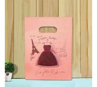 50 Uds 15x2 0cm/20x30cm pequeña bolsa de joyería patrón lindo bolsa de plástico con asa bolsas de regalo caramelo galleta fiesta Favor embalaje Bag-R-15x20cm