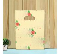 50 Uds 15x2 0cm/20x30cm pequeña bolsa de joyería patrón lindo bolsa de plástico con asa bolsas de regalo caramelo galleta fiesta Favor embalaje Bag-N-15x20cm