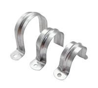 50 Uds. 16/20/25/32/40/50Mm aleación de aluminio hierro hebilla en forma U Tarjeta sillín tarjeta fija abrazadera tubo agua Para tuberías(16mm)