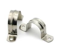 50 Uds. Abrazadera for manguera de caballo con aro for la garganta, M5-M27 ajuste plomería, hebillas sujeción Clip for montar, acero inoxidable 304 Para tuberías(M16)