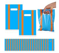 50 uds Azul y Naranja Bolsas Regalo Profesores de Inglés, con Temática de Dibujos Animados para Fiestas Cumpleaños Dulces Recuerdos Fiesta para Decoración Cumpleaños Infantil Suministros