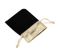 50 Uds. Bolsa de Terciopelo de 7x9 Cm Bolsa Suave con Cordón Bolsa de Almacenamiento de de Boda para Joyería (Negro 7 * 9cm)
