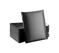 50 Uds. Bolsas de embalaje para sobres de burbujas negras, bolsas de embalaje para sobres mate, bolsas de envío con autosellado para anuncios publicitarios forrados, 18x23cm, 50 Uds.