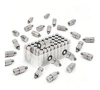 50 Uds. Boquilla señorial de agua de alta presión cabezales de nebulización de latón pulverizador atomizador de baja presión para refrigeración al aire libre jardinería 2 sections Orifice Dia 0.15mm