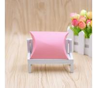 50 Uds. Caja de dulces de papel Kraft con forma de almohada Cajas de regalo de recuerdo de boda caja de fiesta de pastel (siga el video plegable en el enlace)-rosa