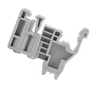 50 Uds. Clips de Montaje de Tope de Extremo de Bloque de Terminales de Carril DIN de 35mm Gris, Accesorio Multifuncional para Uso Doméstico (Modelo 12)