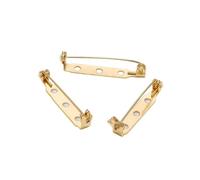 50 Uds. De Alfileres De 20/25/32/38mm, Broche, Base Trasera, Soporte for Insignia for Fabricación De Joyas DIY(Gold,20mm)