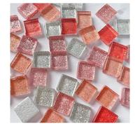 50 Uds. De azulejos de mosaico de colores mezclados de vidrio, piezas hechas a mano, materiales creativos de cristal, manualidades for niños, Mini azulejos de mosaico for cena para Arte y Manualidades