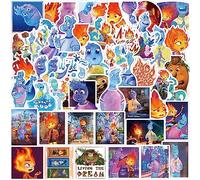 50 Uds Elemental de cine Pegatinas para maleta, monopatín, ordenador portátil, botellas de agua, coche, adolescentes, niños y niñas, impermeable