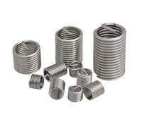 50 Uds inserto de rosca alambre M12 * 1/1, 25/1, 5/1, 75 A2 manguito tornillo acero inoxidable casquillo insertos reparación(M12x1x1D)