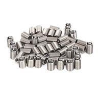 50 Uds. Kit de Manguito de Reparación de Roscas de Insertos de Hilo de Alambre M10 X 1,5 Tornillo de Tipo Helicoidal de Alambre en Espiral de Vaina de Acero para Reparaciones Automotrices(2.5D)