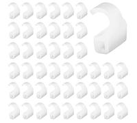 50 Uds Limitador de Angulo Bisagras, Clips Invisibles para Bisagra de Gabinete Clips de Bisagra Limitador de Ángulo de Bisagra para la Mayoría de las Bisagras Modelo (Blanco)