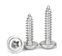 50 uds./lote Tornillos autorroscantes de acero inoxidable 304, cabeza redonda, rosca cruzada, arandela, M1, 4, 7, M2, 6, M3, 5, M4 y M5(8mm x50pcs,M3.5)