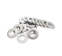50 Uds M1.6 M2 M2.5 M3 M3.5 M4 M5 M6 M8 M10 304 junta arandela de acero inoxidable arandela plana gruesa arandela de Metal(M5x10x0.9)