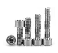 50 Uds M2.5 M3 304 A2-70 cabeza en forma de copa acero inoxidable perno hexagonal Allen diámetro 3,8mm 4,5mm longitud = 3mm-22mm(18mm,M2.5(50pcs))