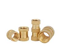 50 Uds M2 .5 M3 M4 Tuerca De Inserción Latón Moldeo Por Inyección Tuercas Lectura Moleteadas(Length 8mm,M3x OD5mm 50pcs)