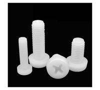50 Uds M2 M2.5 M3 M4 diámetro = 2-10mm Color blanco Nylon plástico aislado Cruz Phillips Pan tornillo de cabeza redonda(20mm,M2.5)