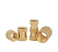 50 uds/M2 M2.5 M3 M4 M5 M6 M8 tuerca de inserción latón tuercas insertadas rosca inyección(Length 5mm,M2.5x OD3.5mm (50pcs)