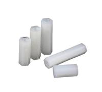 50 Uds M2 M2.5 M3 M4 separador de nailon Hex hembra plástico roscado Hexagonal placa base espaciador Pilar placas PCB tuerca espaciadora(8mm (50pcs),M2.5)