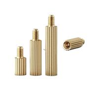50 Uds M2 x 3mm a 40mm macho a hembra latón soporte de separación redondo espaciador columna espaciadora roscada longitud rosca(M2x33mm)