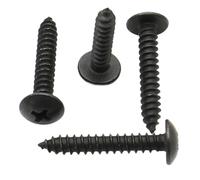 50 Uds M3 M3.5 304 tornillos autorroscantes de cabeza plana grande de Zinc negro de acero inoxidable Phillips con cabeza de oblea(6mm,M3 X 50pcs)