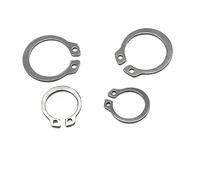 50 Uds M8 M9 M10 M11-M40 GB894 Circlips de retención externos retenedor de rodamiento Circlip 304 arandelas de clip C de acero inoxidable(M20 50Pcs)