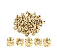 50 Uds. Moldeo por inyección de calor termofusible impresión 3D latón cobre inserto insertado hilo moleteado(4.5mm)