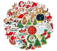 50 uds. Pegatinas de Navidad, Pegatinas de, Pegatinas de Navidad, Pegatinas de Vinilo de Navidad para Sobre, Tarjeta de Felicitación Decoración de Regalo